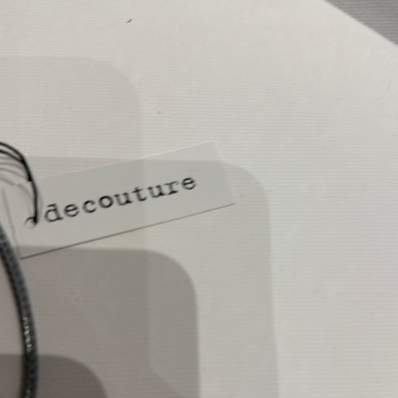 decouture - Grey Leather Squares Statement Necklace - Picture 2 of 5